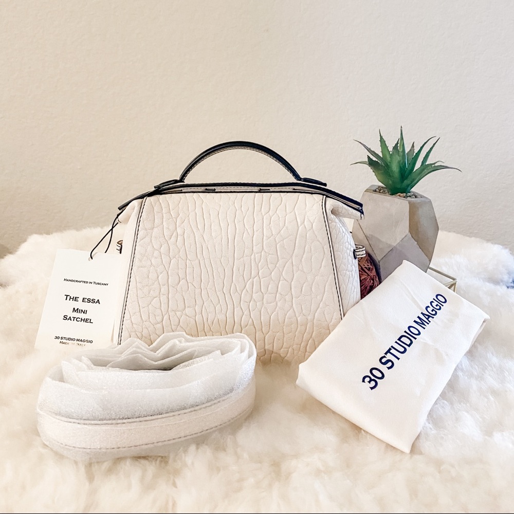 M. Gemi x 30 Studio Maggio Mini Essa Satchel Cream